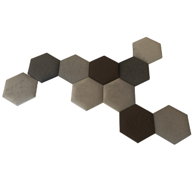 Panel tapicerowany hexagon Panel tapicerowany hexagon