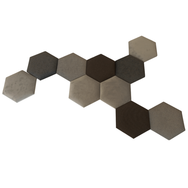 Obrazek Panel tapicerowany hexagon