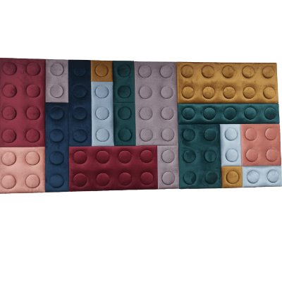 Pokaż szczegóły dla Panel ścienny tapicerowany LEGO Obrazek Panel ścienny tapicerowany LEGO