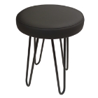 Taboret kuchenny HAIRPIN na 4 czarnych nogach